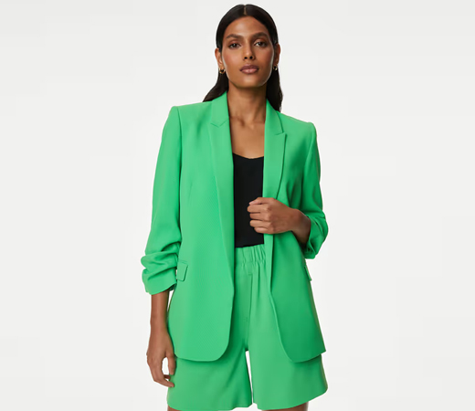 Marks & Spencer Long Sleeve Green Blazer  