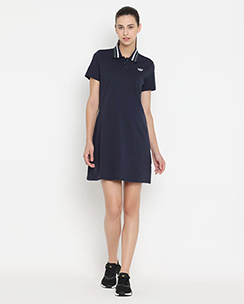 adidas Originals Ss Polo Dress Blue Casual Dress