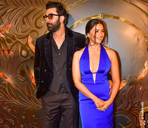 Alia Bhatt wearing a blue dress