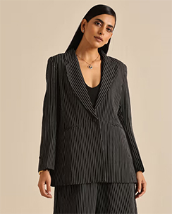 Okhai Boss Lady Pure Cotton Hand Woven Blazer