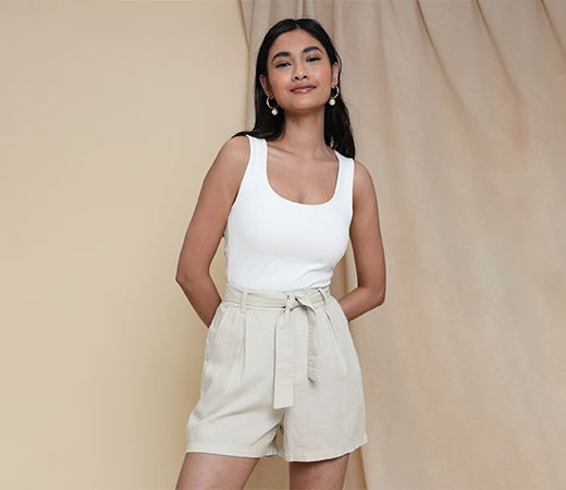 Threadbare Tie Waist Shorts