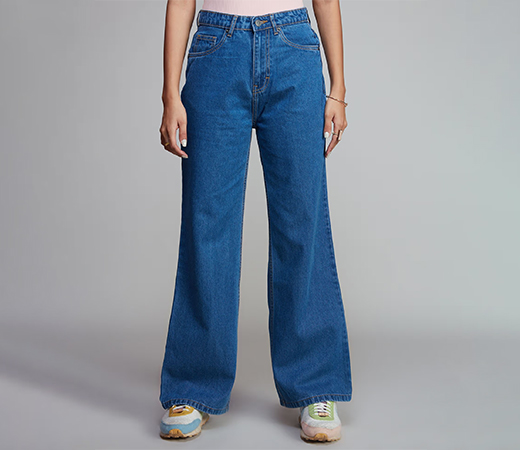 Twenty Dresses by Nykaa Fashion High Waist Casual Denim