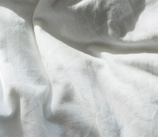 Flat lay of the cotton fabric