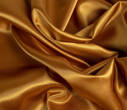 Flat lay of the silk fabric