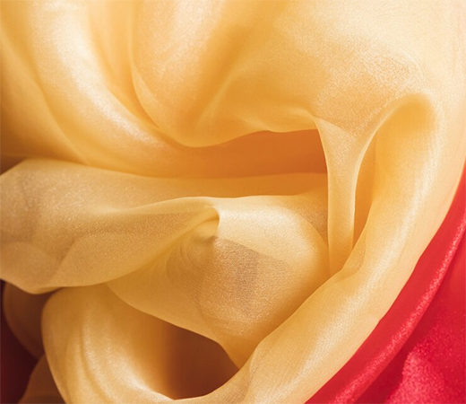 Flat lay of the georgette fabric