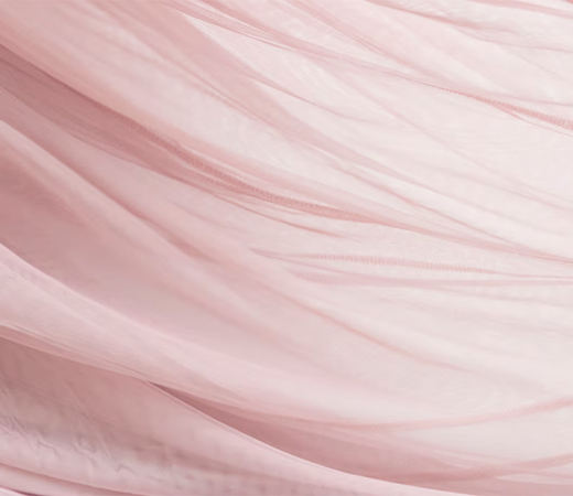 Flat lay of the chiffon fabric