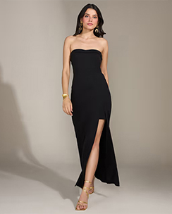 Twenty Dresses by Nykaa Fashion Black Date Night Duty Gown