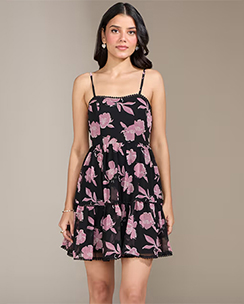 Twenty Dresses by Nykaa Fashion Dark Floral Dress