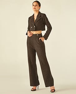 Cover Story Tweak Up Cropped Blazer and Trousers