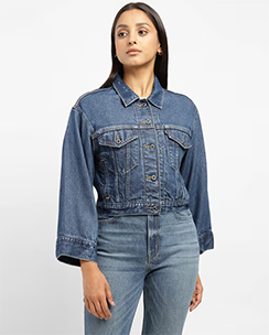 Levi's Women’s Blue Shirt Collar Denim Jacket