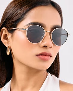 Pipa Bella by Nykaa Fashion Gold Round Classic Sunglasses
