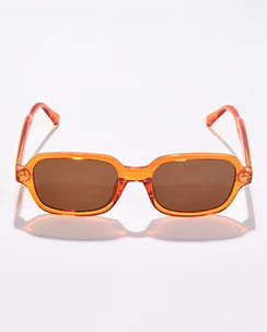Haute Sauce Women Brown Lens Orange Rectangle Sunglasses