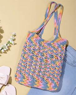 Magic Needles Handmade Crochet Market Bag
