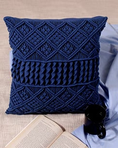 Khaabka Dilkash Crochet Handcrafted Cotton Cushion Cover
